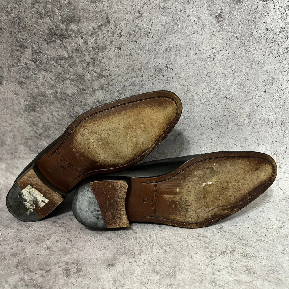 To Boot New York Oxford Mens 9.5 Italy Adam Derrick Cap Toe Leather Dress Shoes
